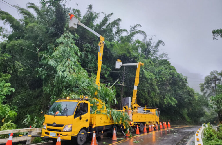 山陀兒颱龜速襲台！台電新營區處：已備妥人力機具全力戒備