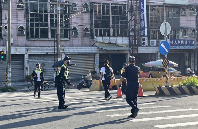 颱風過後首個上課日   岡山分局全力巡查確保校園及家長行的安全