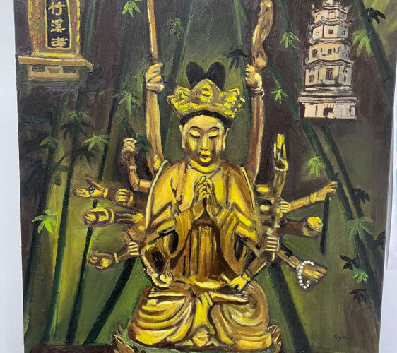 藝術家劉于新台南女中畫展開幕