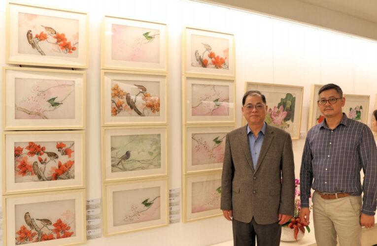 受邀郭振坤彩墨師生聯展　新竹監獄收容人從創作畫中蛻變
