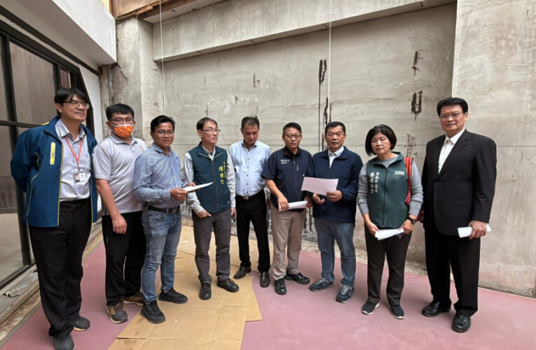確保安全，南市議會勘查永華議政大樓地下室結構補強工程