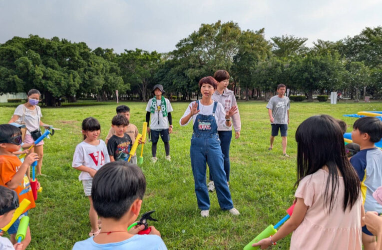 陳亭妃邀鄉親開箱「妃妃姐姐親水萌樂園」 水萍塭公園親子爆場嗨翻天
