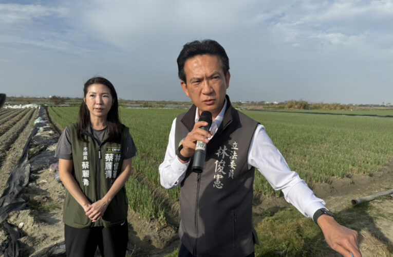 立委林俊憲會勘紅蔥頭災情 爭取列入農損補助，籲農糧署盡快撥款協助農民