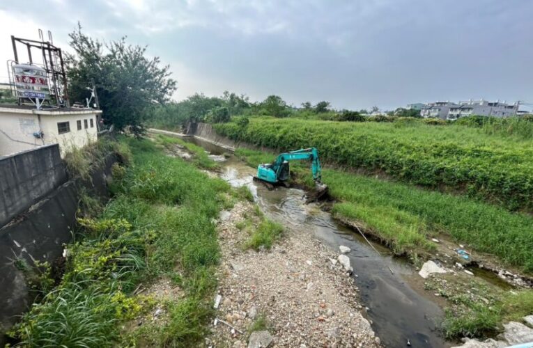 高雄大樹排水、湖底排水及大坑排水加強清淤 確保流域排水安全