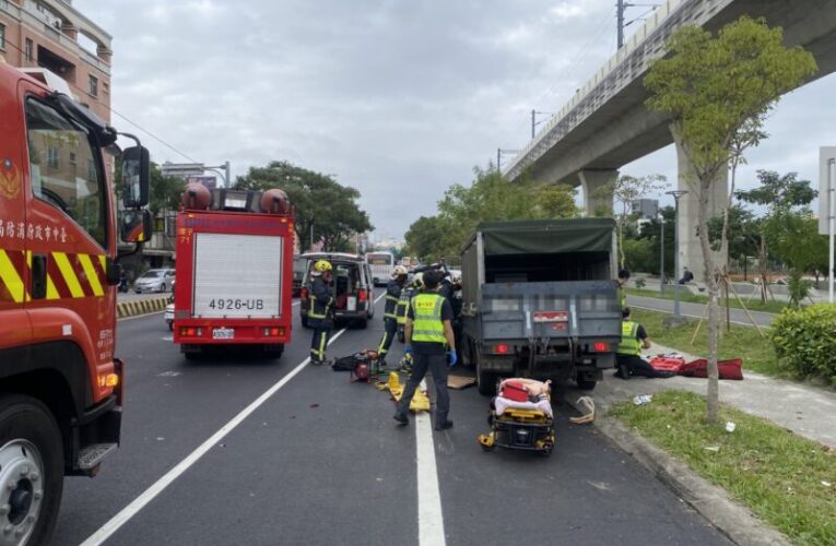 25歲小貨車駕駛恍神肇事雙腳骨折 大雅警分局籲行駛時應注意周遭狀況