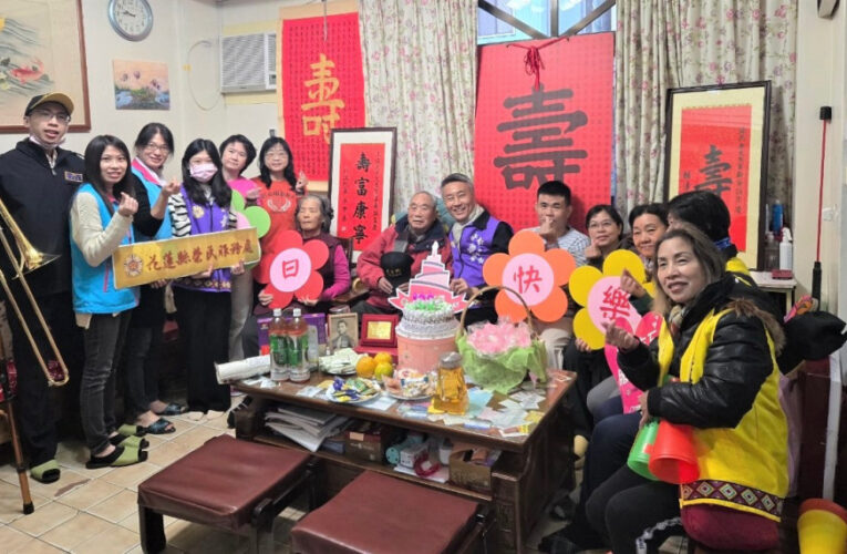 百歲榮民王益民爺爺紀壽 花蓮榮服處溫馨慶生