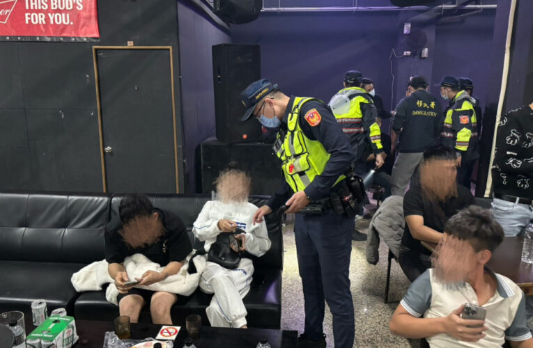岡山分局查獲舞廳暗藏失聯移工通緝犯及二級毒品依托咪酯