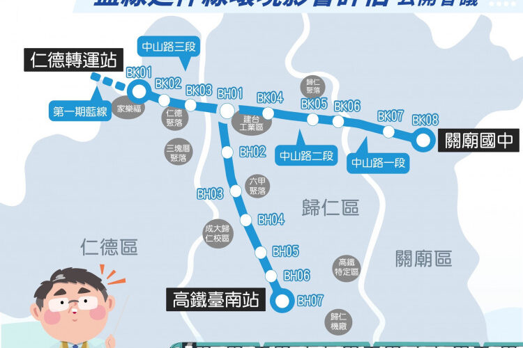 臺南捷運藍延線環評 仁德首場廣納建言