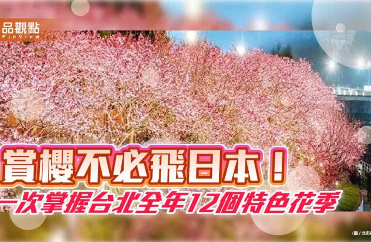 賞櫻不必飛日本！ 一次掌握台北全年12個特色花季