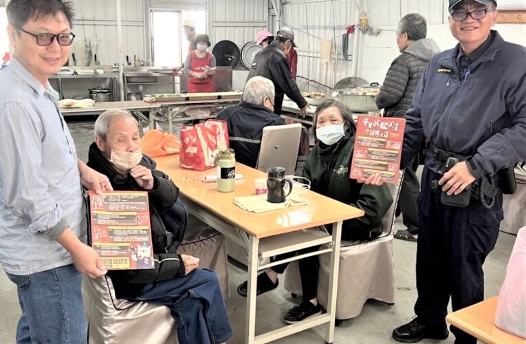 結合興村里花甲食堂　興安所宣導微型電動二輪車安全