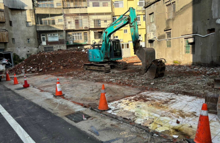 竹市集和街警察宿舍完成拆除　市府興建員警職務宿舍暨里民活動中心