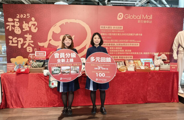 Global Mall新左營店新春推雙主題福袋  最高可抽米其林美食環遊世界之旅