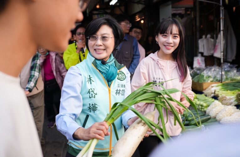 反癱瘓救台灣　林岱樺與黃捷前進內惟市場宣講