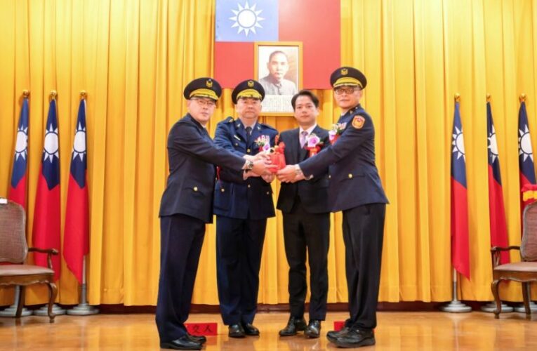 竹市警局卸新任分局長交接　邱臣遠勉全力以赴 打造市民安心的宜居家園