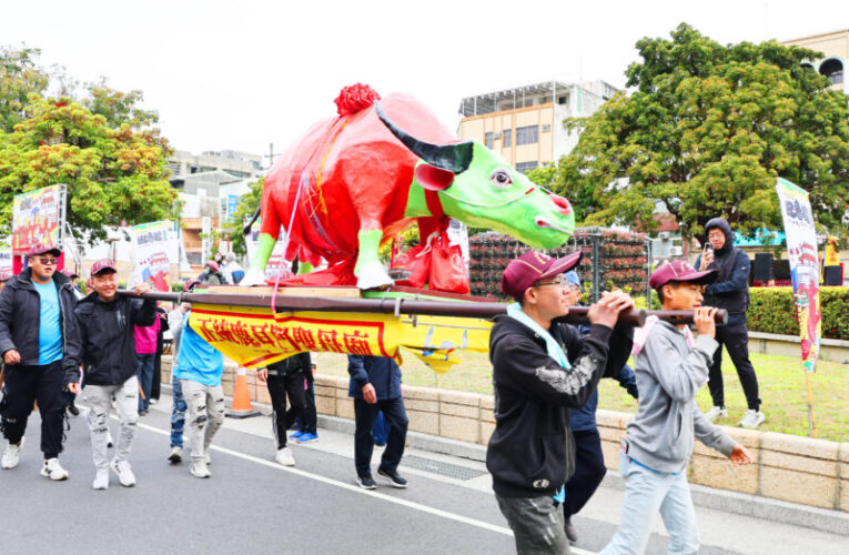 祭天、踩街、擊鼓 臺南府城大東門城迎春禮展現民俗魅力