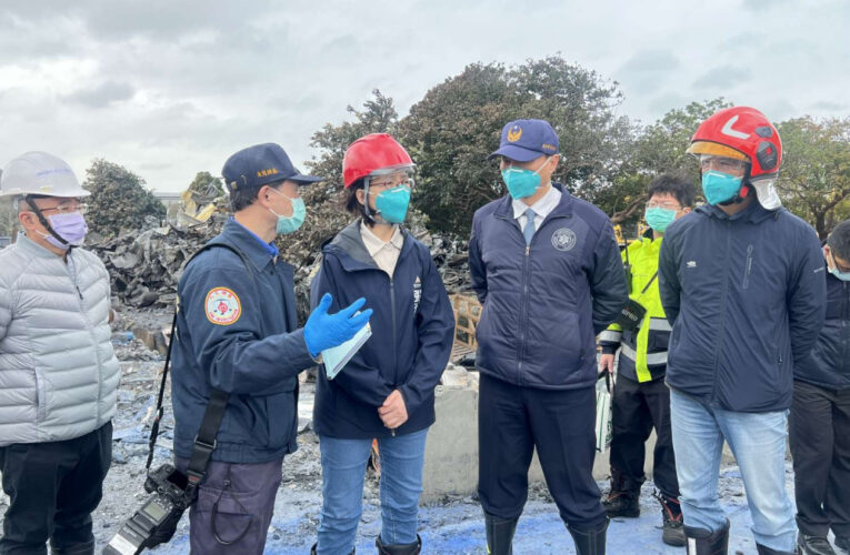 竹市香山工廠火警市府迅速應變　秘書長視察災後復原督促強化安全管理