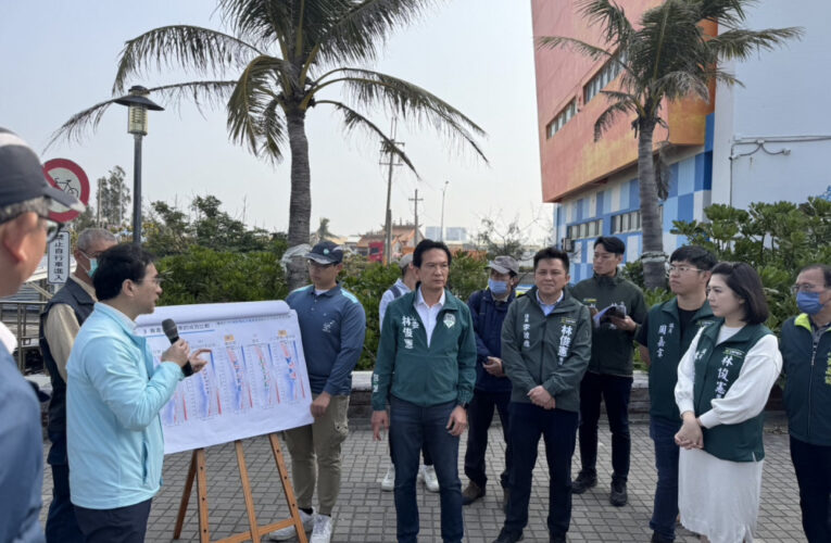 守護台南海岸線 立委林俊憲爭取億2.8億離岸堤經費 鞏固黃金海岸養灘成果