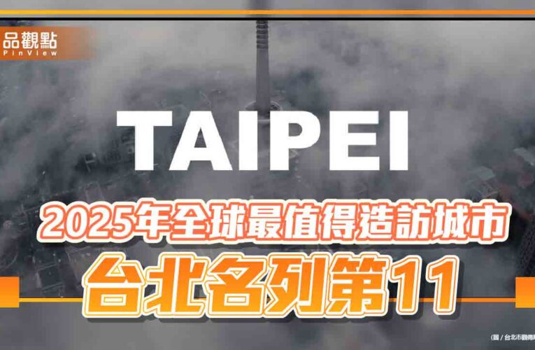2025年全球最值得造訪城市 台北名列第11