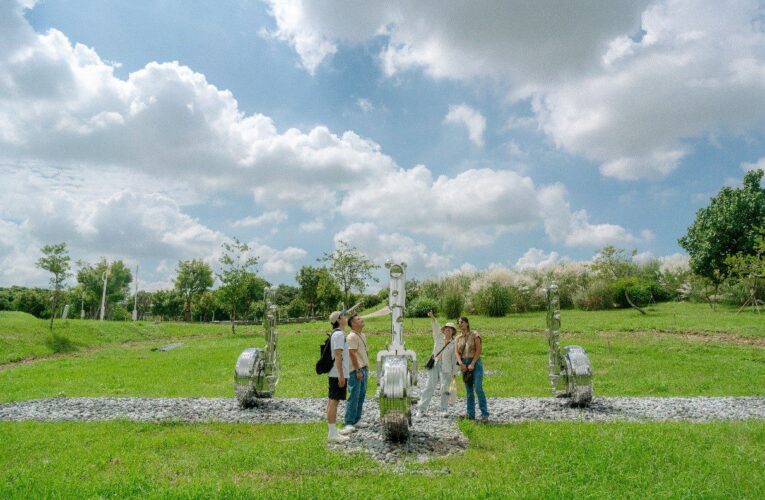 台中賞燈順遊中央公園　中市文化局：公共藝術月夜愈美麗！