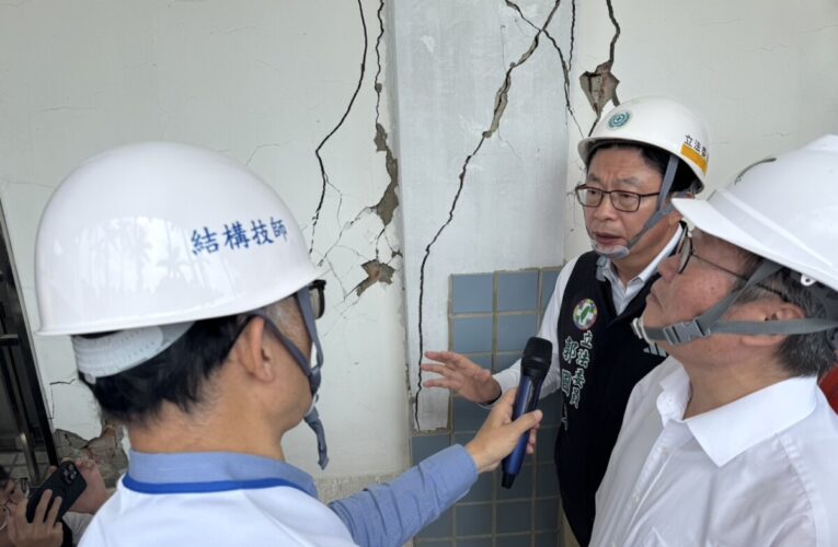 0121地震災損 楠西國中重建獲教育部專案補助 行政院政委視察關心