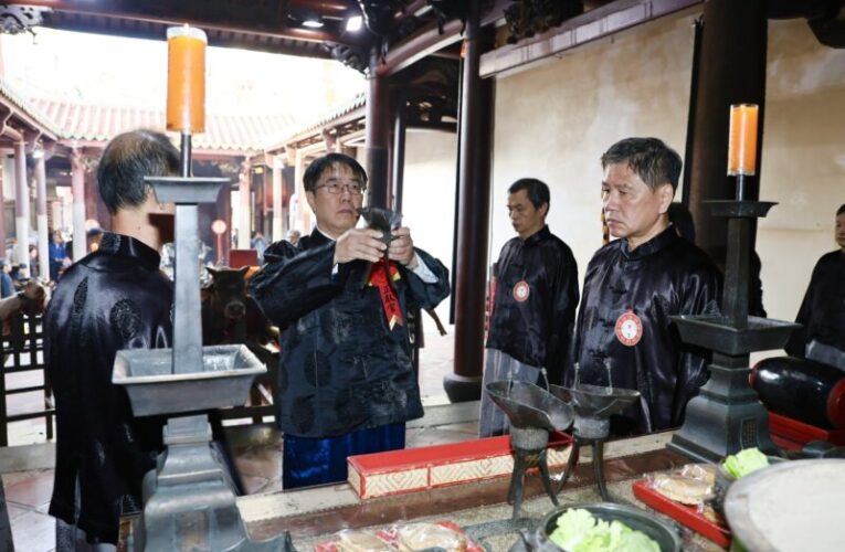 臺南春祭武聖祭祀大典 黃偉哲市長主祭傳承古禮