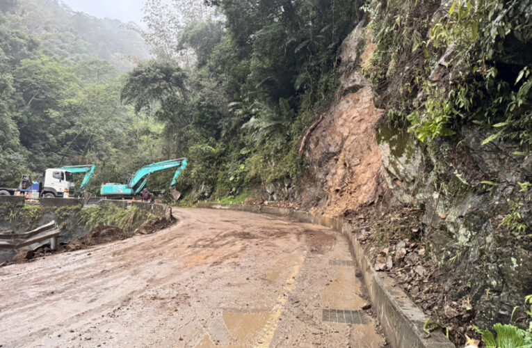 南清公路38.5K路段晚間6時完成搶通　恢復雙向通行