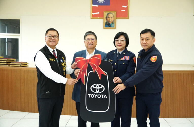 竹縣新湖獅子會贈警用車　楊文科縣長致謝期勉治安更上一層樓