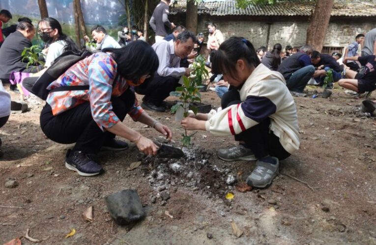 槺榔國小植樹節齊心種樹護地球
