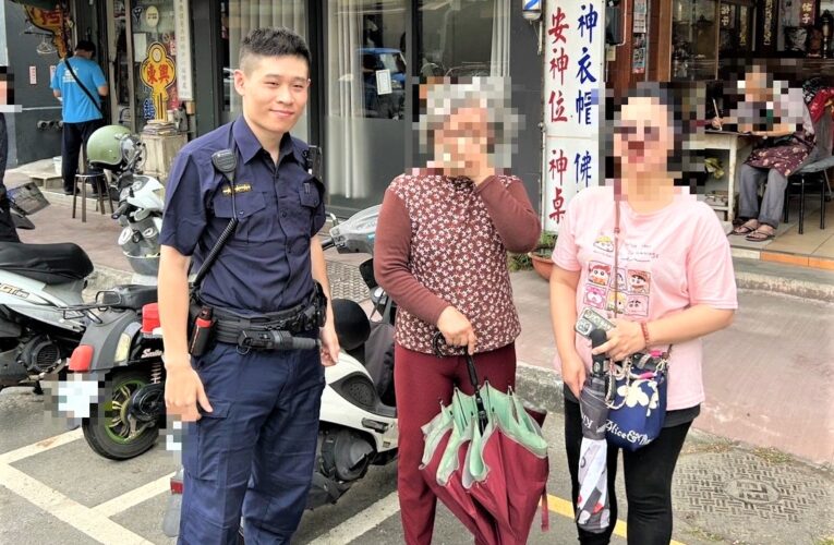 焦急找不著母親　南門警助婦人平安團聚