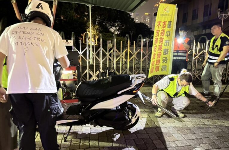 中市警、環、監聯手掃蕩城市噪音 打擊改裝車歪風