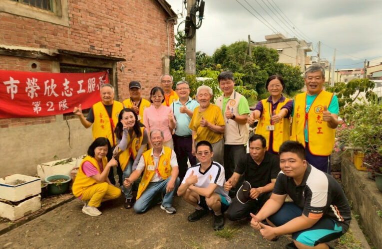 臺南榮服處榮欣志工替代役弟兄 助榮民爺爺清淨家園顧厝邊