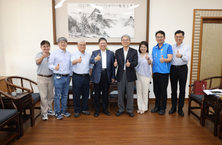 二河分署長楊人傑拜會竹縣長楊文科　聯手合作提升竹縣整體防汛能量