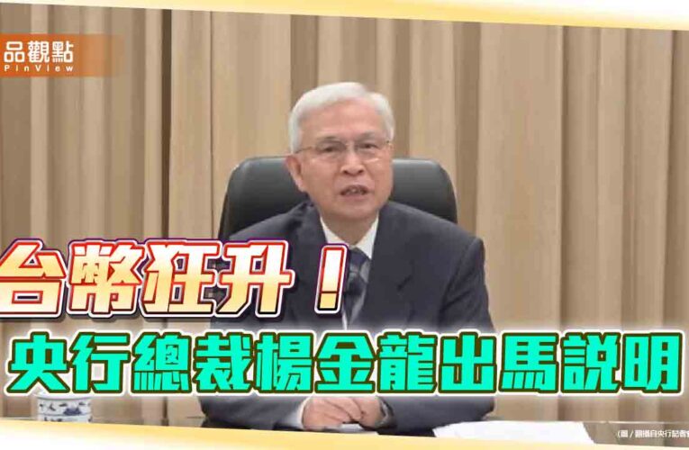 央行總裁楊金龍：台幣過度波動！台美沒談匯率　這情況會出手干預