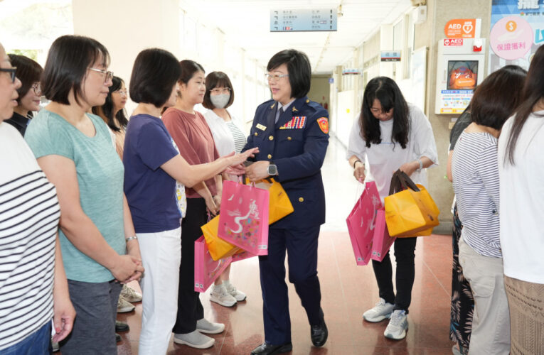 警民同心！母親節獻祝福　竹縣警局與義交大隊長攜手慰問感謝同仁付出