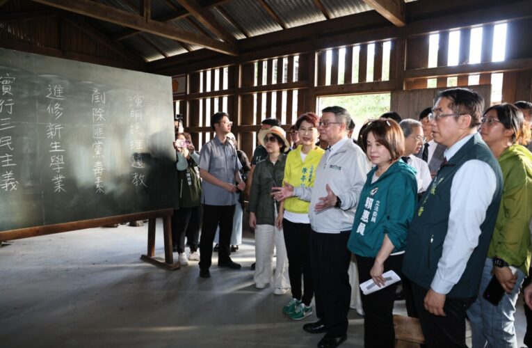 中央地方攜手打造國家級影視基地 黃偉哲陪同行政院長卓榮泰視察岸內影視基地