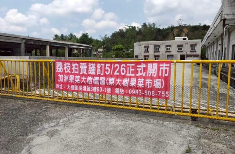 高雄大樹果菜市場5/26玉荷包拍賣起跑