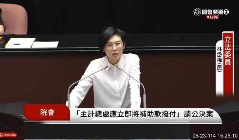 痛批總預算刪減亂 林岱樺：彈性變禍根 國家運作恐癱瘓
