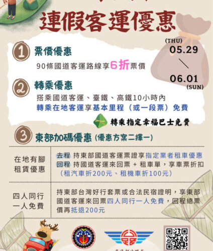 高雄區監理所報好康 端午連假搭客運 享多項公共運輸優惠
