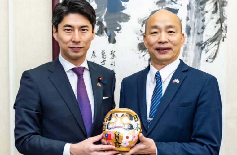 立法院韓國瑜院長款宴「日本自民黨青年局」中曾根康隆局長一行