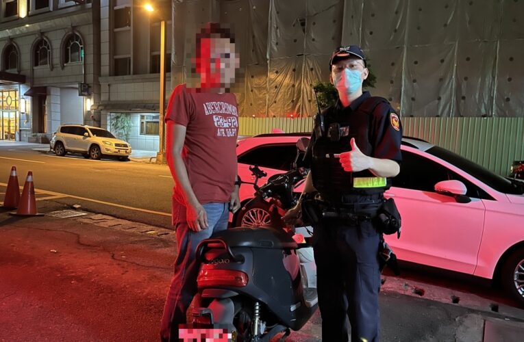 騎士忘記停車地點誤認失竊　台中暖警助找車解驚慌