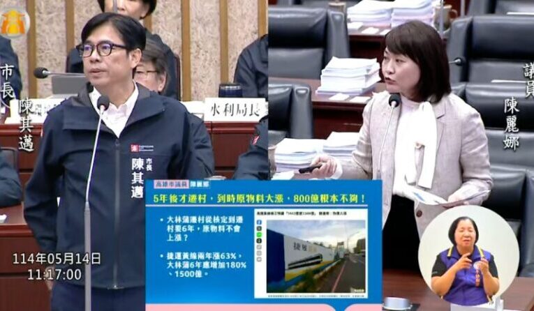 大林蒲遷村116年才啟動 期程嚴重延宕 陳麗娜爭調高遷村費