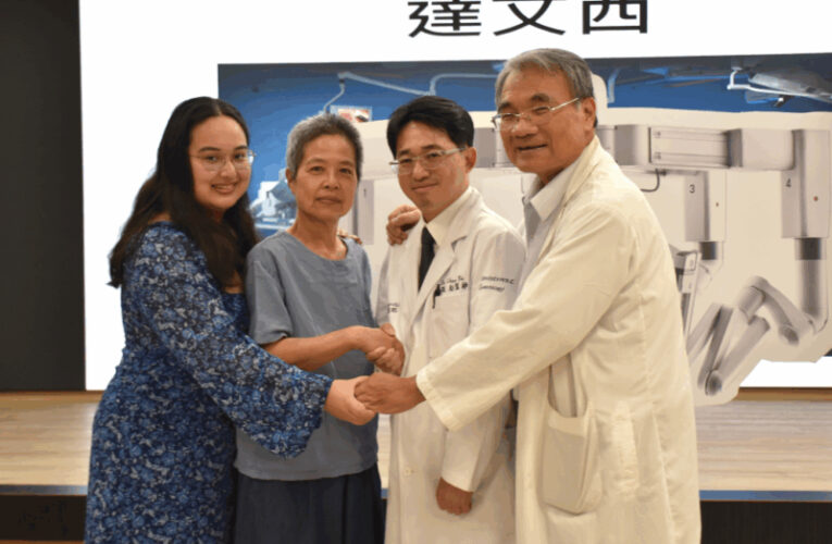 卵巢腫瘤大如籃球 達文西結合單孔腹腔鏡 免開大刀傷口不到3公分