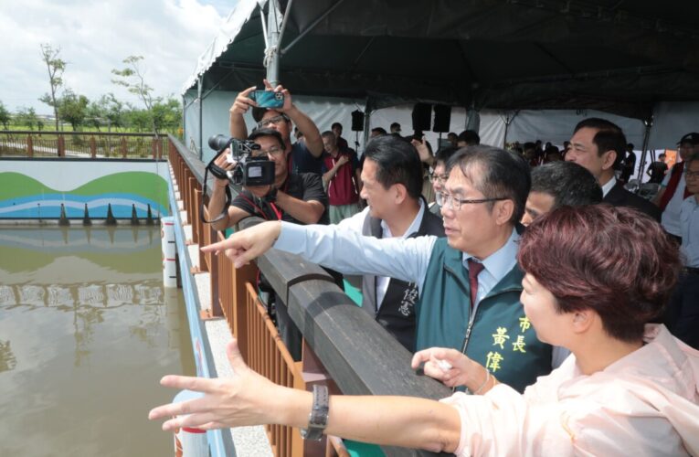 行政院長卓榮泰視察台南曾文溪排水 黃偉哲親自陪同爭取補助推動水利建設