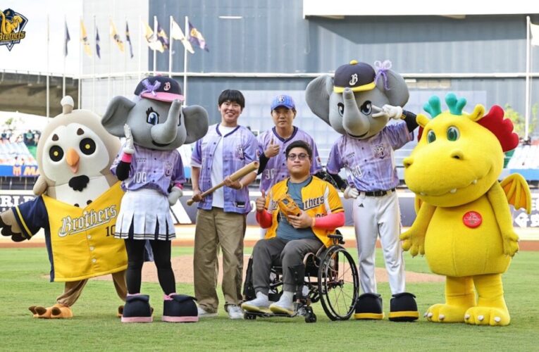 乙禾生醫攜手中信兄弟　生命鬥士開球感動全場