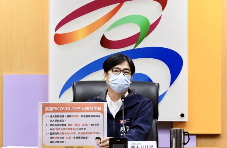 陳其邁號召醫界專家 提升高雄防疫量能 確保醫療資源充足