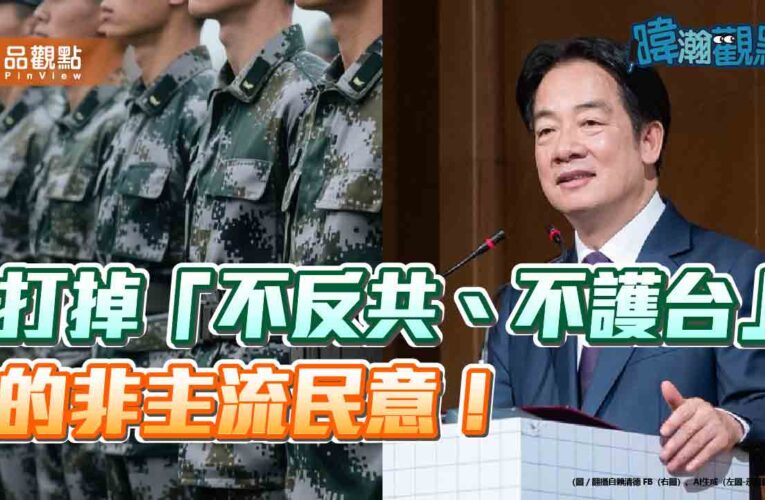 暐瀚觀點：打掉「不反共、不護台」的非主流民意！