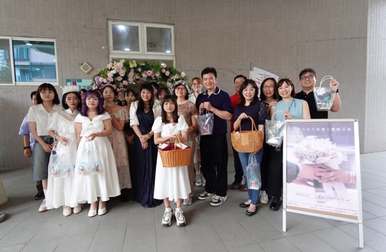 樹科大婚禮成果展 教室化身為法式浪漫婚宴