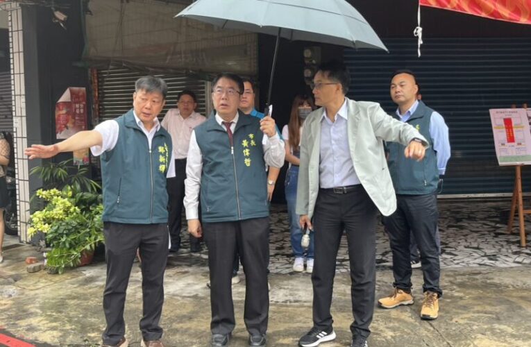 黃偉哲視察後甲國中通學環境改善成果