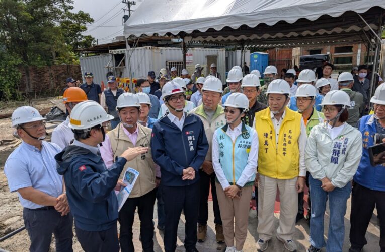 十九灣滯洪池加速推動 陳其邁市長視察期勉 提早發揮滯洪效益