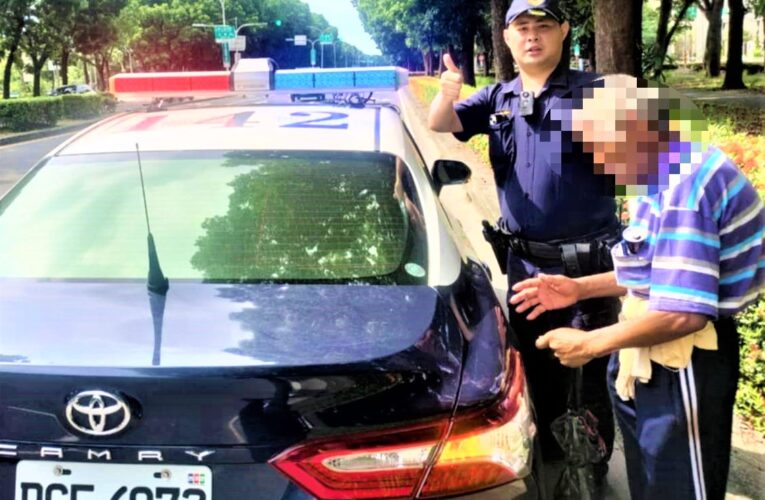 驚見長者行走車道　竹園警即時伸援助返家